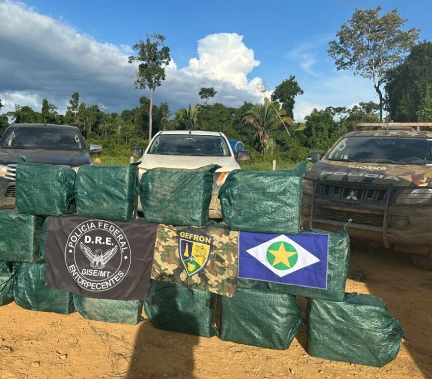 pf,-em-acao-conjunta,-apreende-cerca-de-500-kg-de-drogas-no-mt